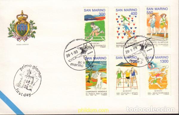 Sellos: 384802 MNH SAN MARINO 1993 JUEGOS DEPORTIVOS DE LOS PEQUE&Ntilde;OS ESTADOS