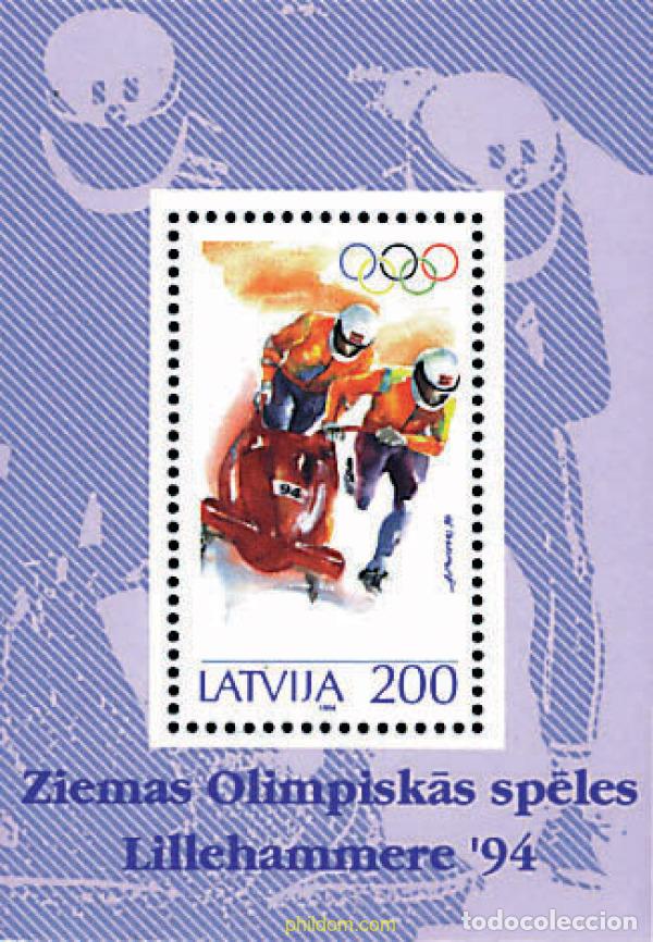 Sellos: 86312 MNH LETONIA 1994 17 JUEGOS OLIMPICOS INVIERNO LILLEHAMMER 1994
