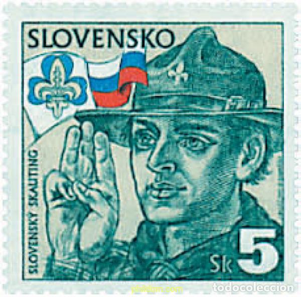 Sellos: 38405 MNH ESLOVAQUIA 1995 ANIVERSARIO DEL ESCULTISMO
