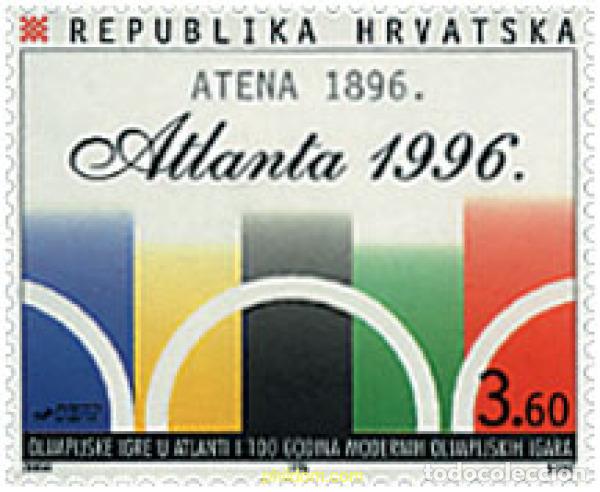 Selos: 67416 MNH CROACIA 1996 26 JUEGOS OLIMPICOS VERANO ATLANTA 1996 - CENTENARIO DE LOS JUEGOS OLIMPICOS