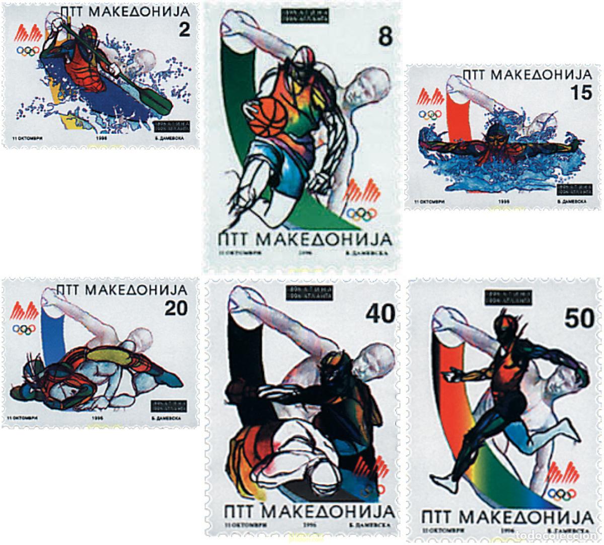 Selos: 67562 MNH MACEDONIA 1996 26 JUEGOS OLIMPICOS VERANO ATLANTA 1996 - CENTENARIO DE LOS JUEGOS OLIMPIC