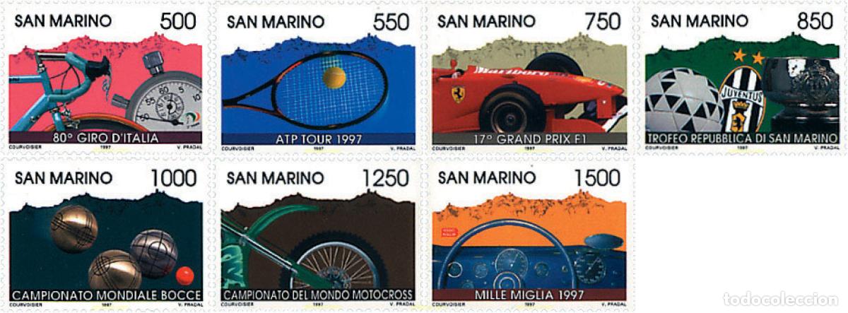 Sellos: 70392 MNH SAN MARINO 1997 DEPORTES