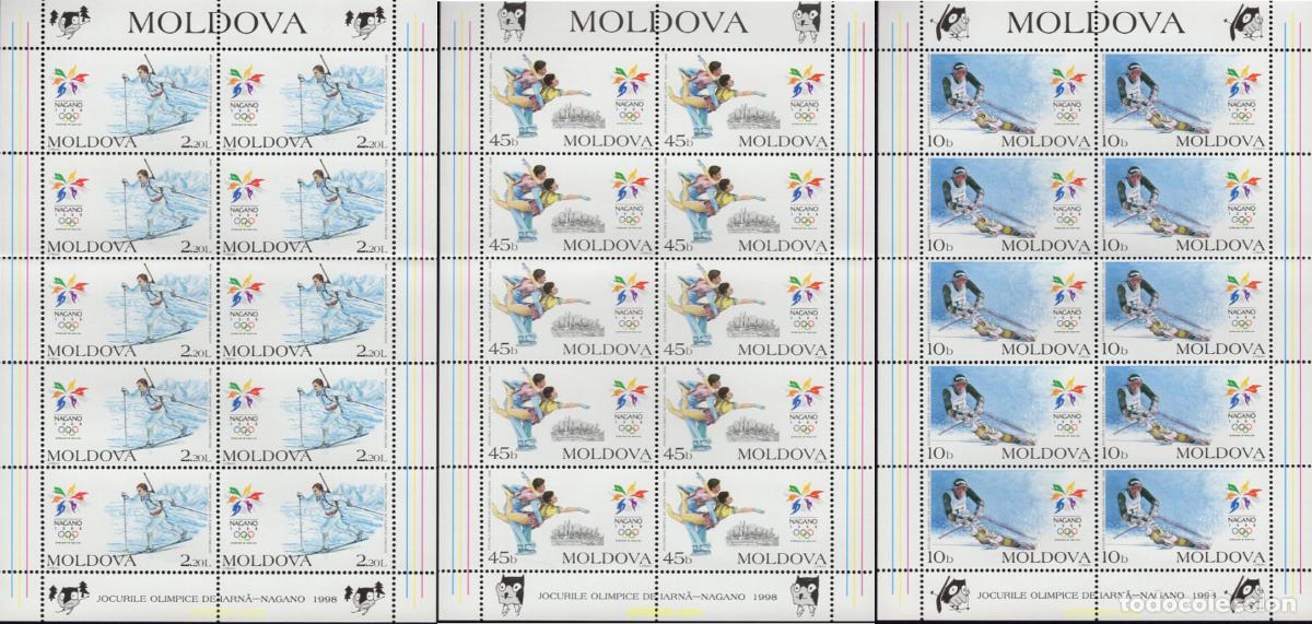 Sellos: 136698 MNH MOLDAVIA 1998 18 JUEGOS OLIMPICOS DE INVIERNO NAGANO 1998