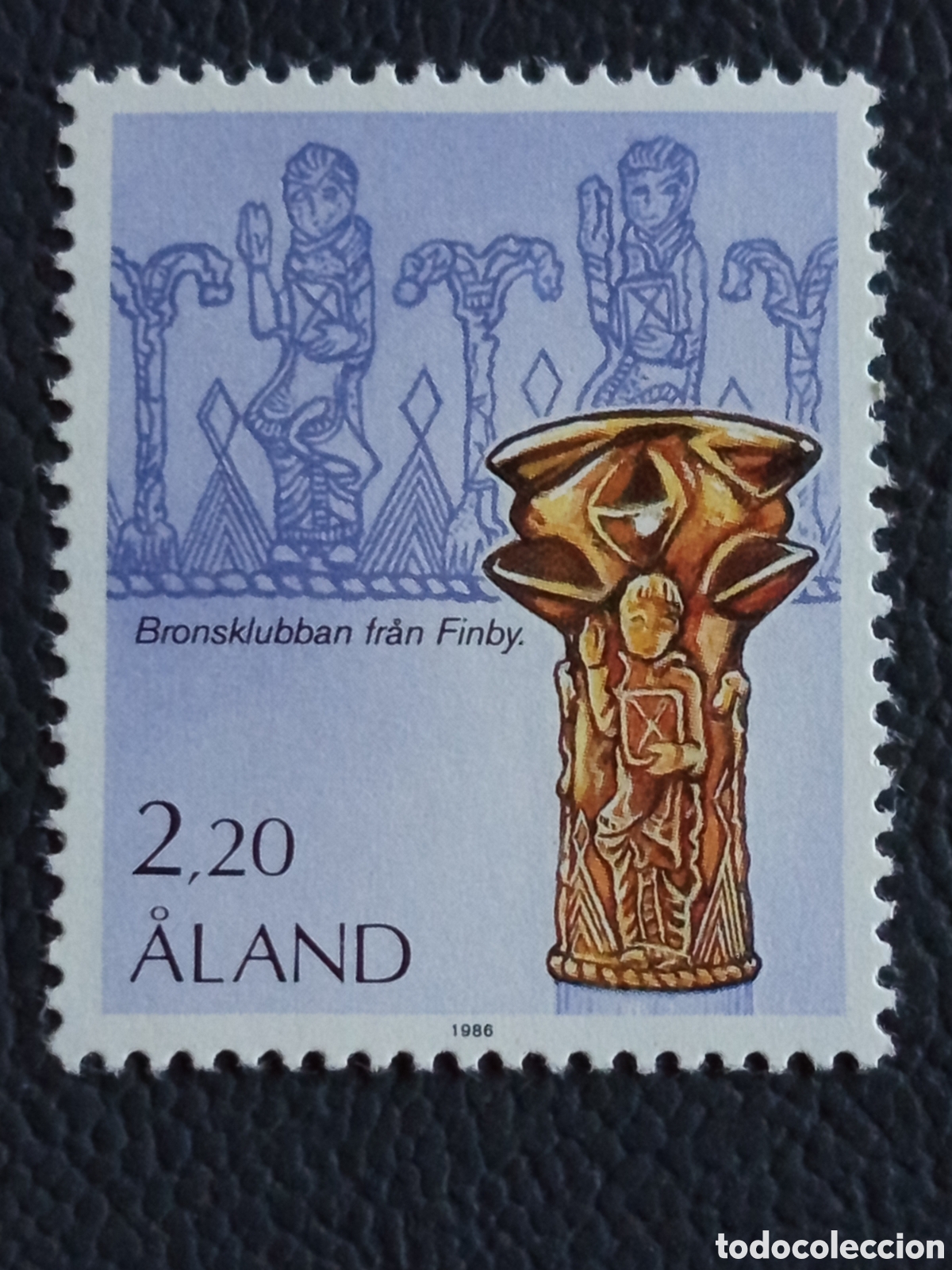 Sellos: Aland 1986 Arqueologia Maza de Bronce Finby 2,20 Cat#12 MNH