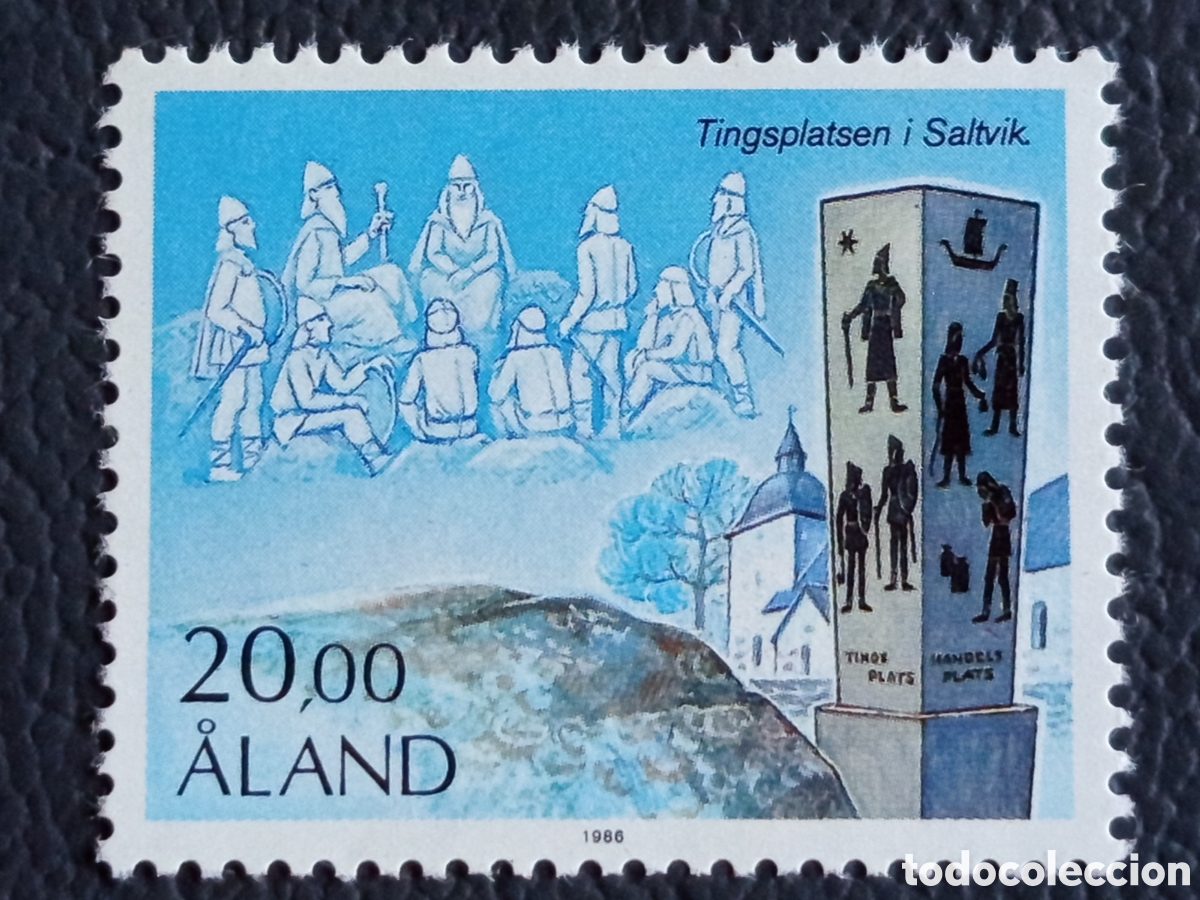 Sellos: Sello Islas Aland 1986 Arqueologia Manos de Arcilla 1,60 Cat#11 MNH