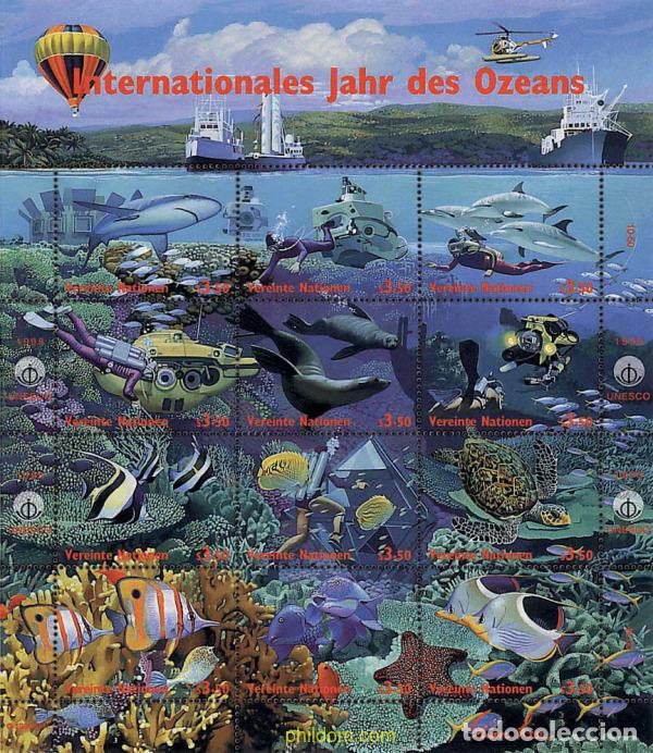 Sellos: 158735 MNH NACIONES UNIDAS. Viena 1998 A&Ntilde;O INTERNACIONAL DE LOS OCEANOS