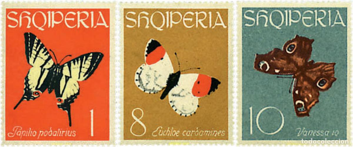 Sellos: 680791 MNH ALBANIA 1963 MARIPOSAS