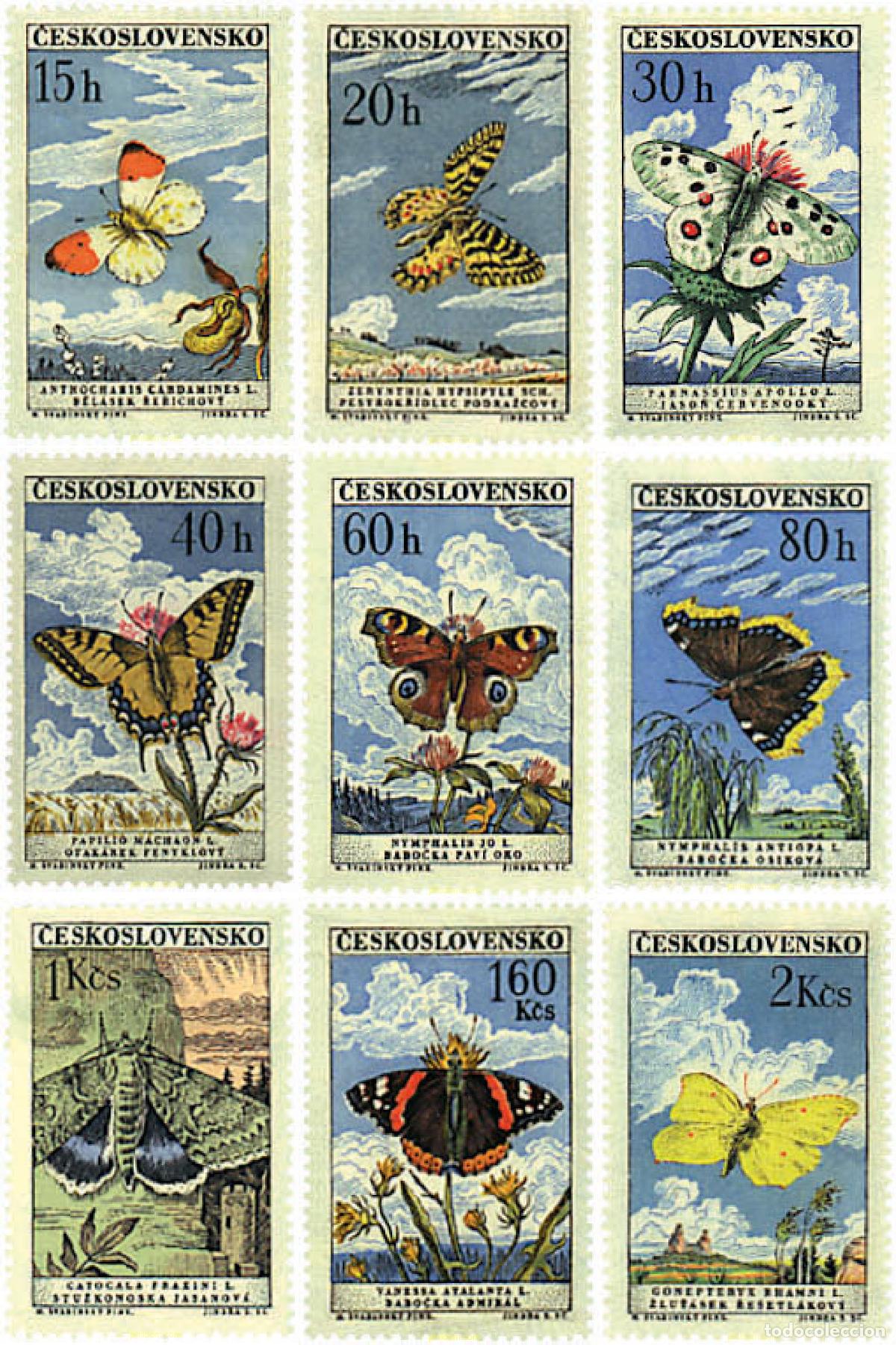 Sellos: 94248 MNH CHECOSLOVAQUIA 1961 MARIPOSAS