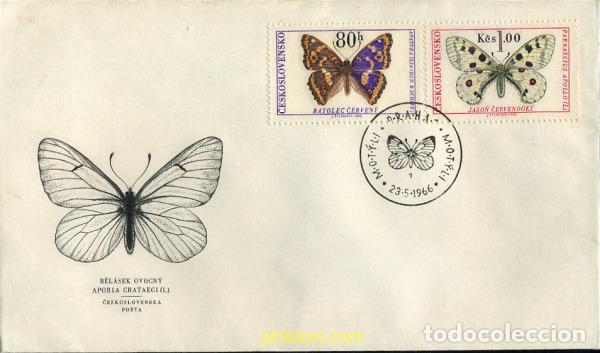 Sellos: 285251 MNH CHECOSLOVAQUIA 1966 MARIPOSAS