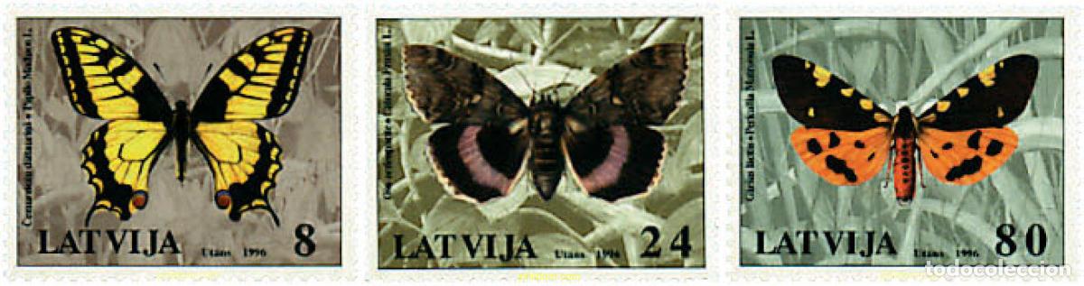 Sellos: 86459 MNH LETONIA 1996 MARIPOSAS