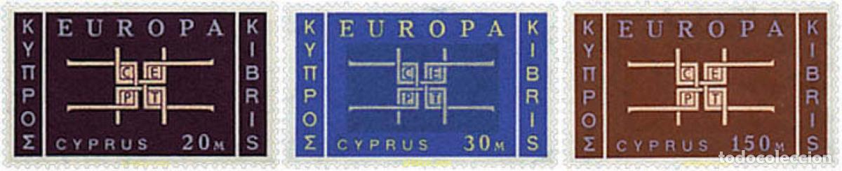 Sellos: 305378 HINGED CHIPRE 1963 EUROPA CEPT. SIGLAS CEPT