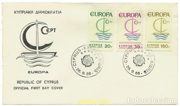 Sellos: 24687 MNH CHIPRE 1966 EUROPA CEPT. NAVIO EUROPA
