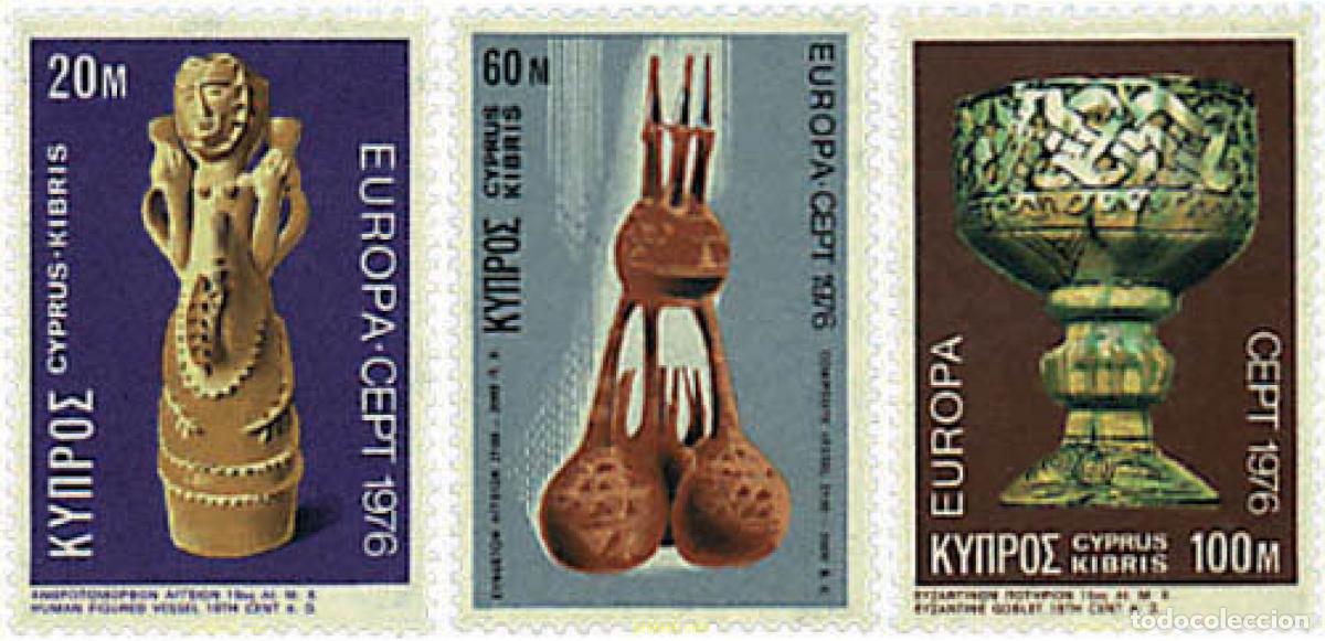 Sellos: 62286 MNH CHIPRE 1976 EUROPA CEPT 1976 - ARTESANIA