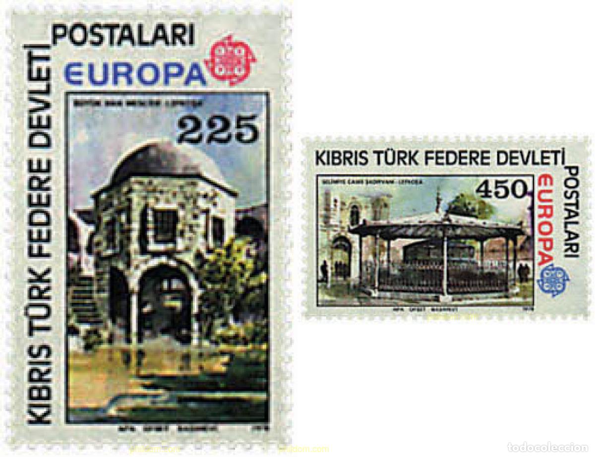 Sellos: 62328 MNH CHIPRE. Administraci&oacute;n turca 1978 EUROPA CEPT. ARQUITECTURA