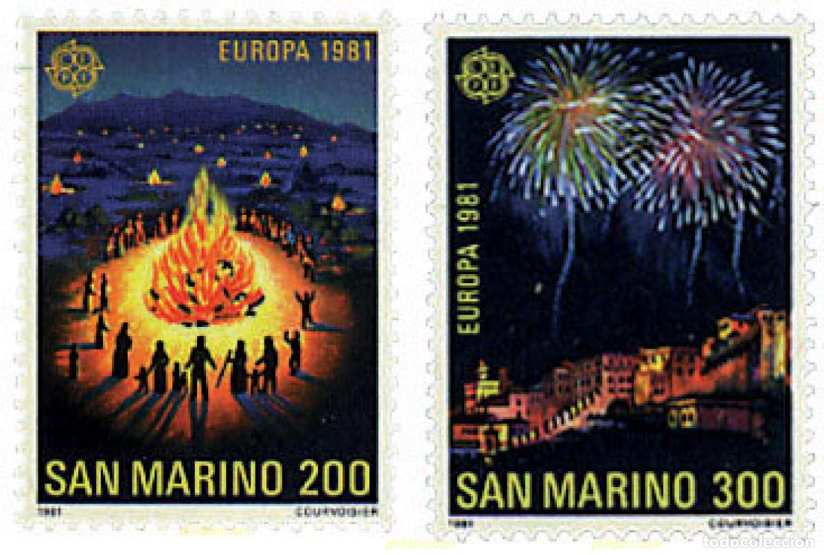 Sellos: 62469 MNH SAN MARINO 1981 EUROPA CEPT. FOLCLORE