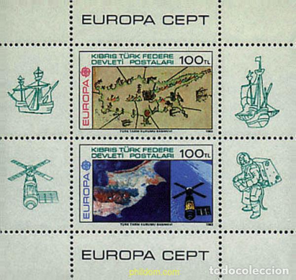 Sellos: 62514 MNH CHIPRE. Administraci&oacute;n turca 1983 EUROPA CEPT. GRANDES OBRAS DE LA HUMANIDAD