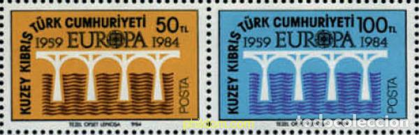 Sellos: 305628 MNH CHIPRE. Administraci&oacute;n turca 1984 EUROPA CEPT. 25 ANIVERSARIO DE LA CEPT