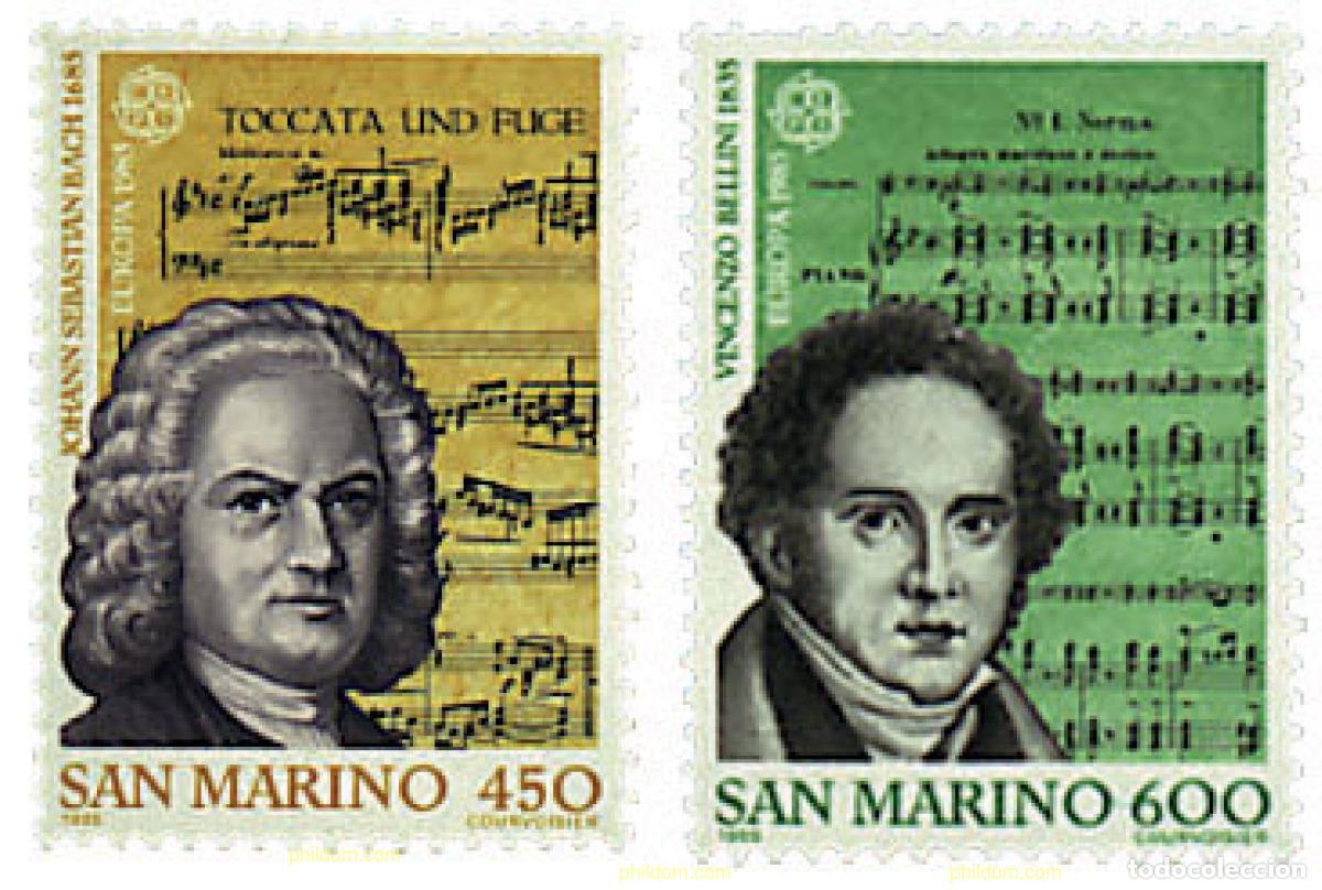 Sellos: 62605 MNH SAN MARINO 1985 EUROPA CEPT. A&Ntilde;O EUROPEO DE LA MUSICA