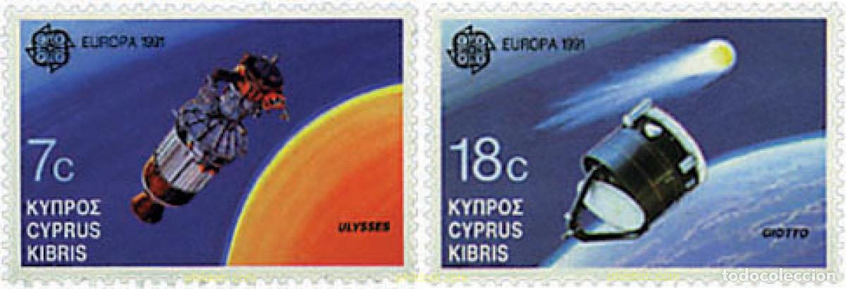 Sellos: 72489 MNH CHIPRE 1991 EUROPA CEPT. TELECOMUNICACIONES