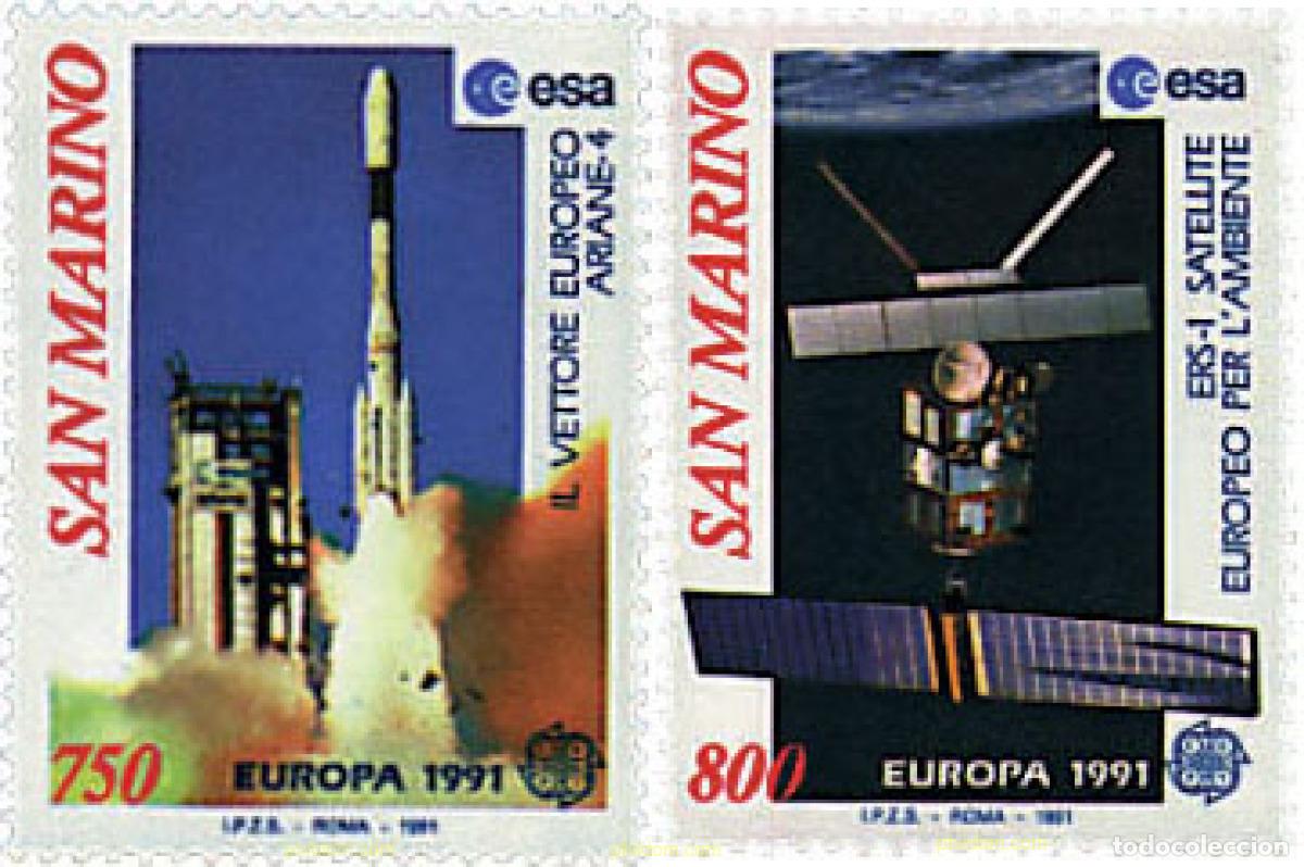Sellos: 70376 MNH SAN MARINO 1991 EUROPA CEPT. TELECOMUNICACIONES