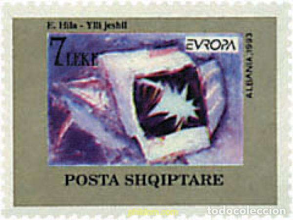 Sellos: 681318 MNH ALBANIA 1993 EUROPA CEPT. ARTE CONTEMPORANEO