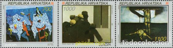 Sellos: 5551 MNH CROACIA 1993 EUROPA CEPT. ARTE CONTEMPORANEO