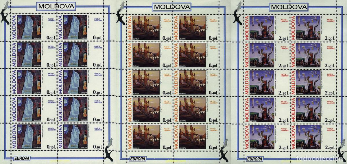 Sellos: 9085 MNH MOLDAVIA 1995 EUROPA CEPT. PAZ Y LIBERTAD