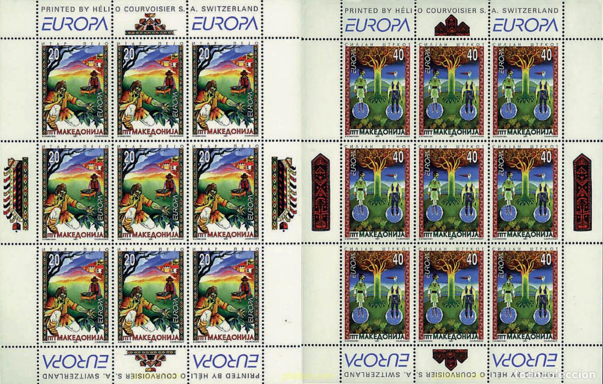 Sellos: 9131 MNH MACEDONIA 1997 EUROPA CEPT. CUENTOS Y LEYENDAS