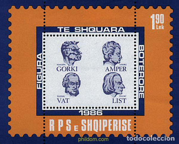 Sellos: 78542 MNH ALBANIA 1986 PERSONALIDADES