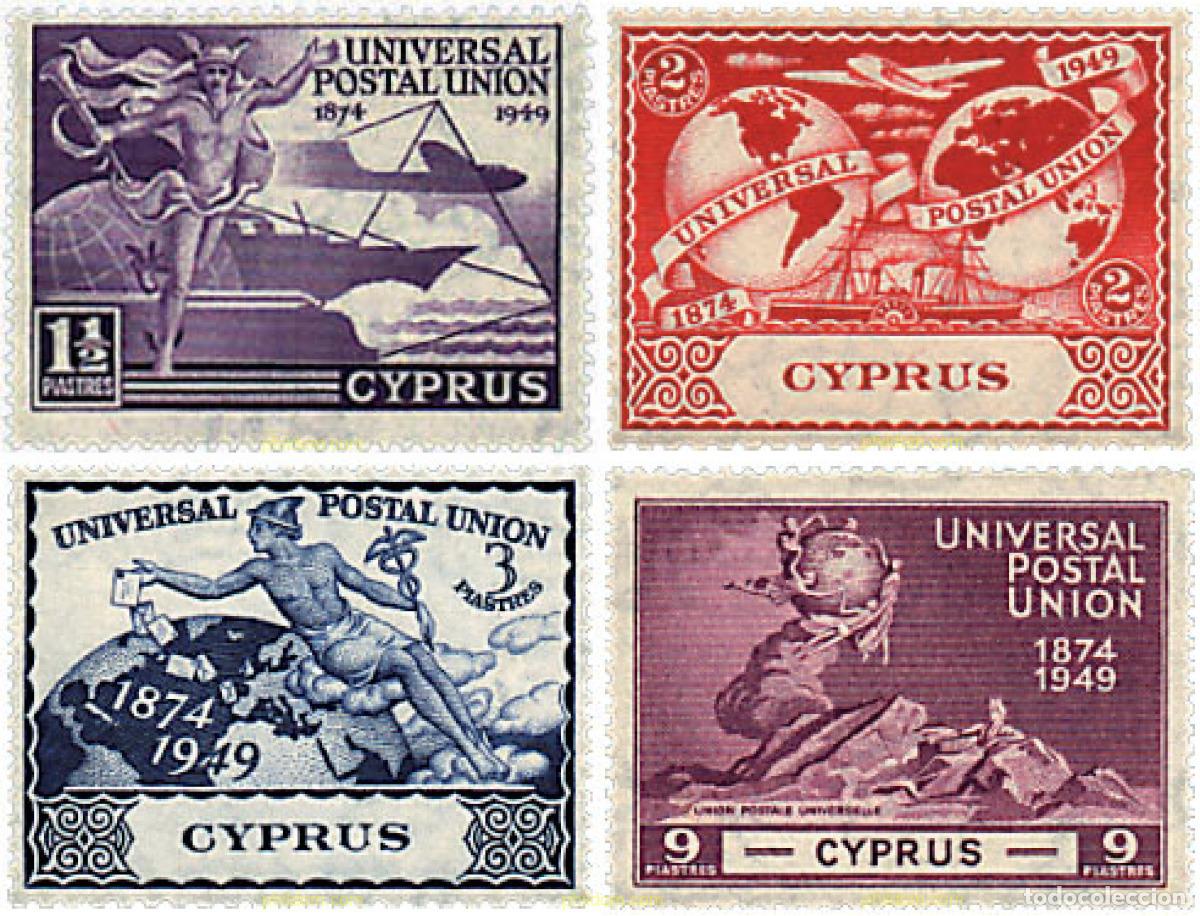 Sellos: 58304 MNH CHIPRE 1949 75 ANIVERSARIO DE LA UPU