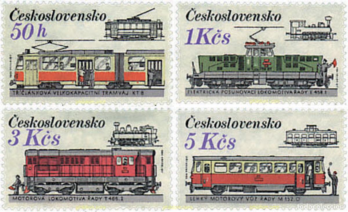 Sellos: 58117 MNH CHECOSLOVAQUIA 1986 LOCOMOTORAS