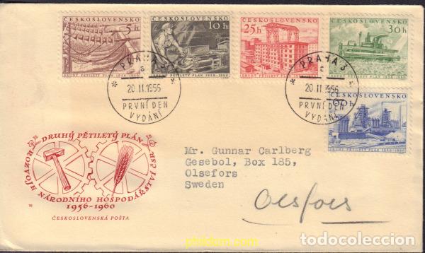 Sellos: 391724 MNH CHECOSLOVAQUIA 1956 2 PLAN QUINQUENAL