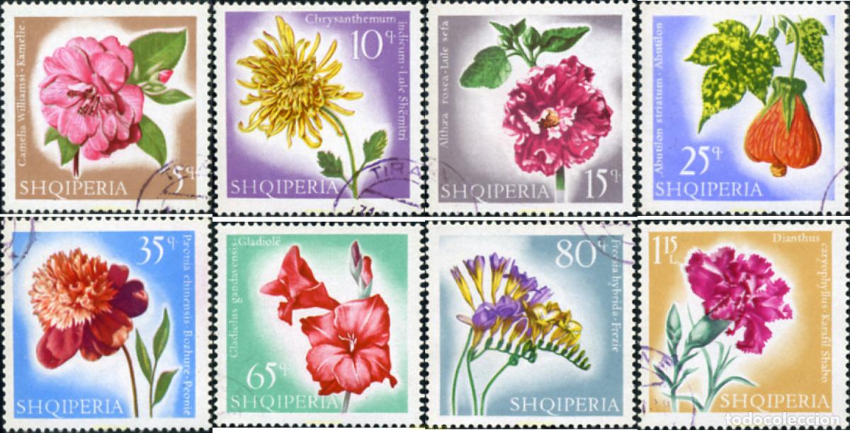 Sellos: 338335 USED ALBANIA 1967 FLORES