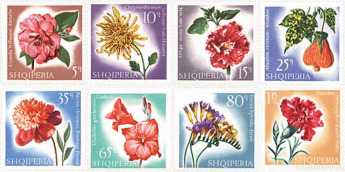 Sellos: 680990 HINGED ALBANIA 1967 FLORES
