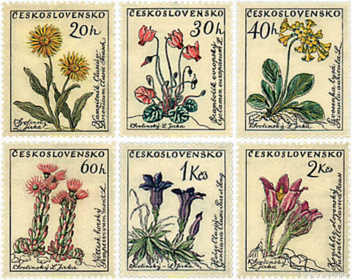 Sellos: 82785 MNH CHECOSLOVAQUIA 1960 FLORES