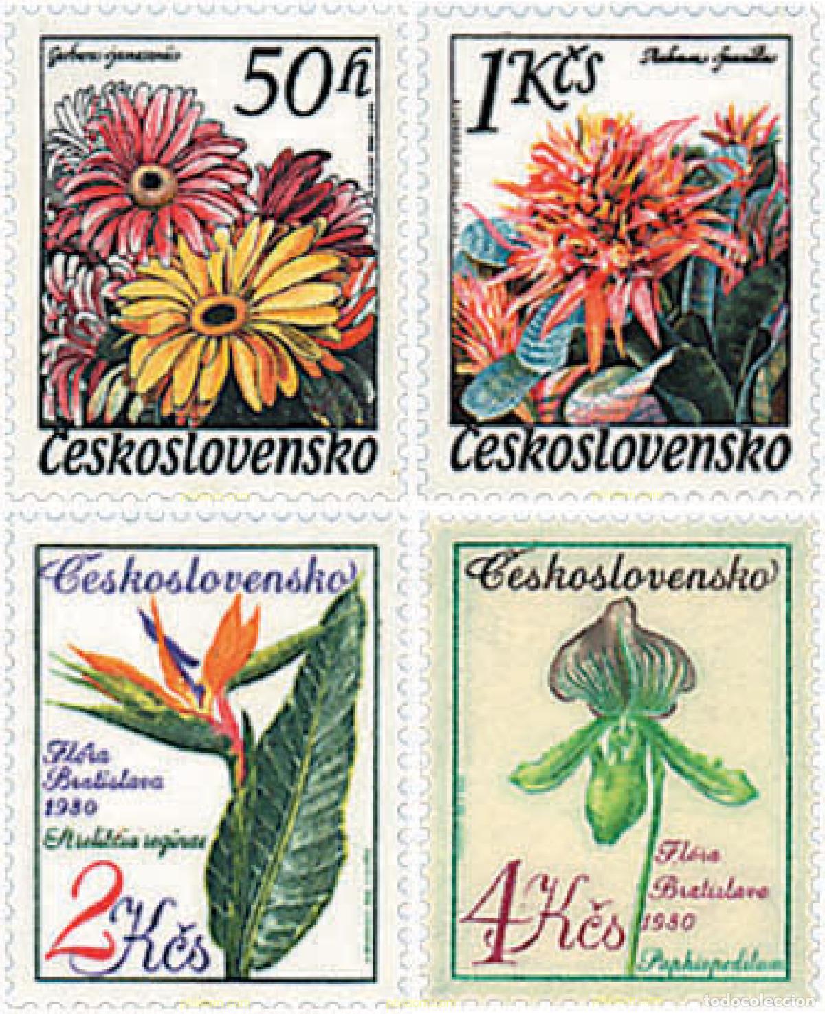 Sellos: 82839 MNH CHECOSLOVAQUIA 1980 FLORALIAS DE OLOMOUC Y DE BRATISLAVA