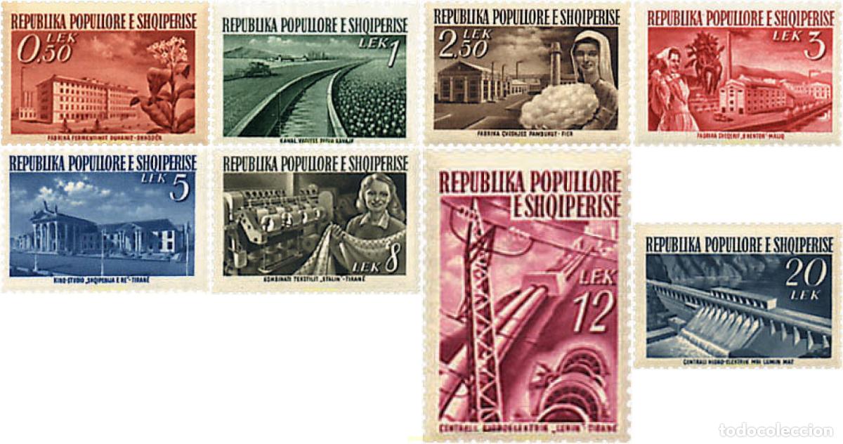 Sellos: 80498 MNH ALBANIA 1953 RECONSTRUCCION