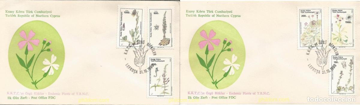 Sellos: 285300 MNH CHIPRE. Administraci&oacute;n turca 1990 FLORA