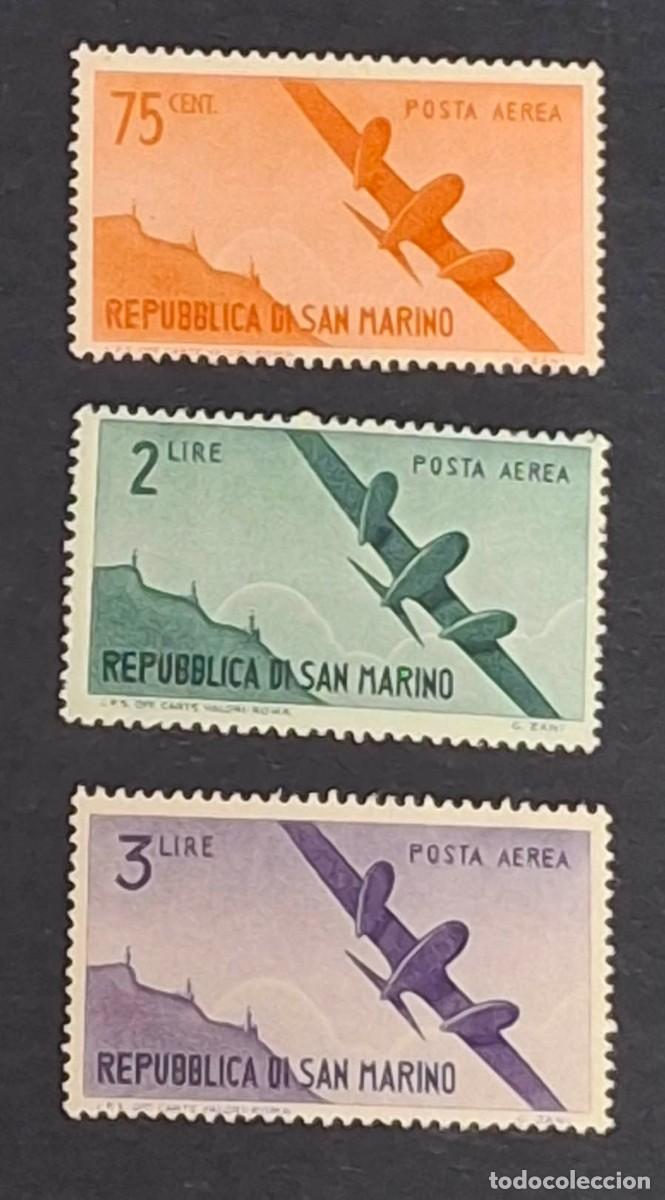 Sellos: 1946 3 sellos de San Marino MNH **