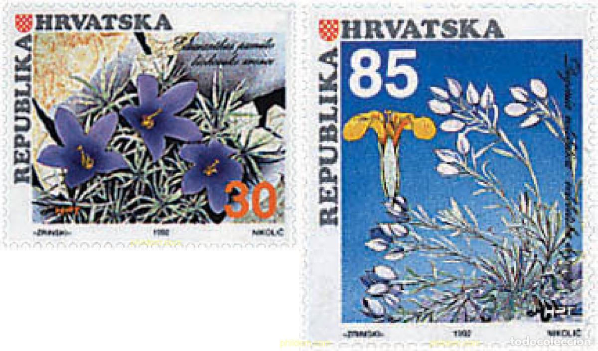 Sellos: 83458 MNH CROACIA 1992 FLORA ENDEMICA