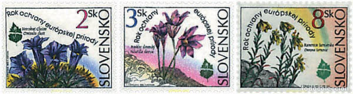 Sellos: 88712 MNH ESLOVAQUIA 1995 A&Ntilde;O EUROPEO PARA LA PROTECCION DE LA NATURALEZA