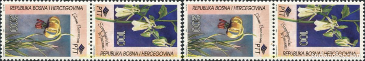 Sellos: 171283 MNH BOSNIA-HERZEGOVINA 1995 FAUNA Y FLORA