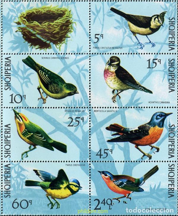 Sellos: 12615 MNH ALBANIA 1971 AVES