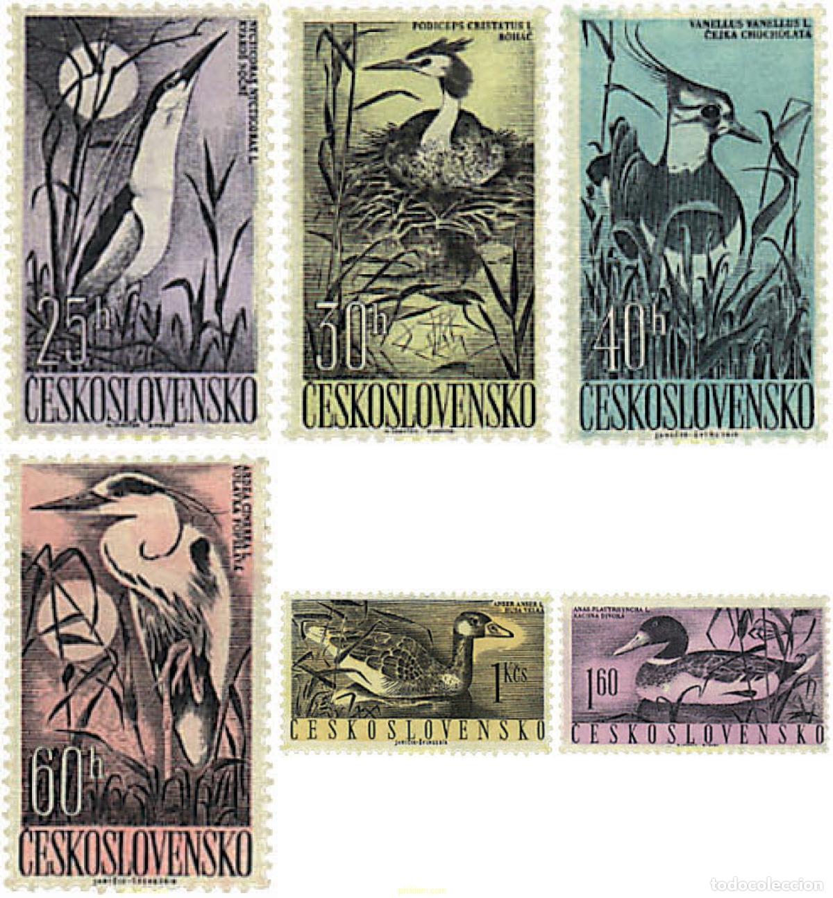 Sellos: 63631 MNH CHECOSLOVAQUIA 1960 AVES ACUATICAS