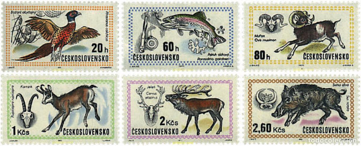 Sellos: 34031 MNH CHECOSLOVAQUIA 1971 EXPOSICION MUNDIAL DE LA CAZA