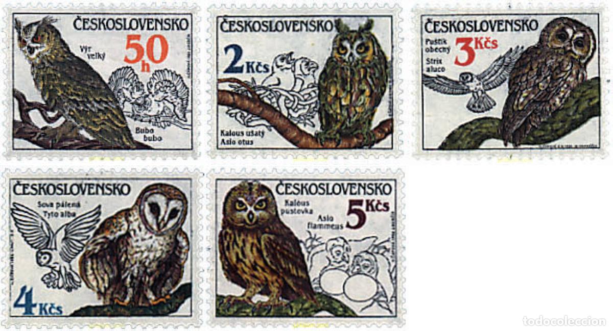 Sellos: 63795 MNH CHECOSLOVAQUIA 1986 RAPACES NOCTURNAS