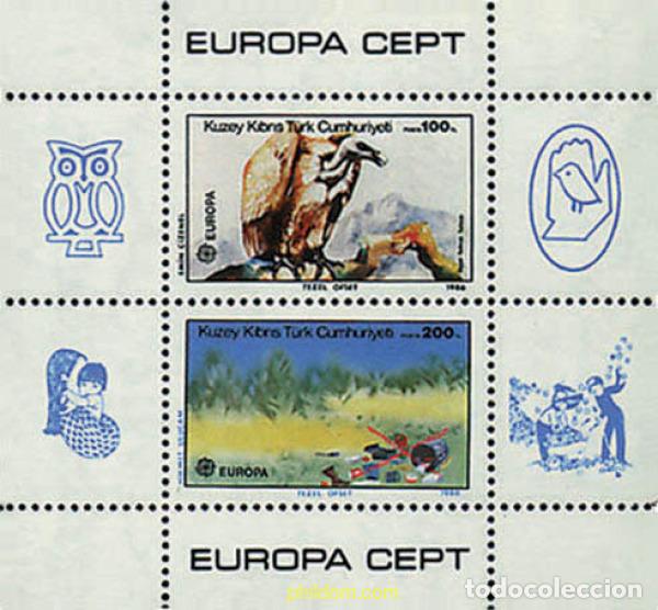 Sellos: 66648 MNH CHIPRE. Administraci&oacute;n turca 1986 EUROPA CEPT. PATRIMONIO ARTISTICO Y NATURAL