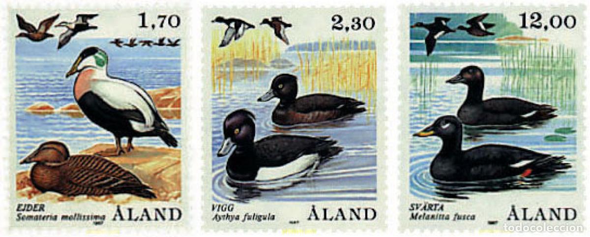 Sellos: 92724 MNH ALAND 1987 AVES MARINAS DE LAS ISLAS