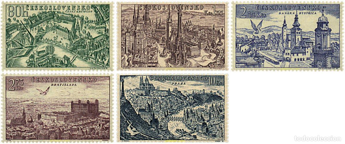 Sellos: 63610 MNH CHECOSLOVAQUIA 1955 VISTAS DE CIUDADES