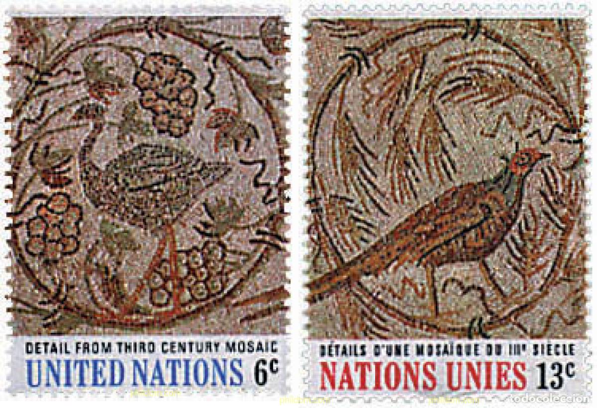 Sellos: 33035 MNH NACIONES UNIDAS. Nueva York 1969 ARTE EN LAS NACIONES UNIDAS